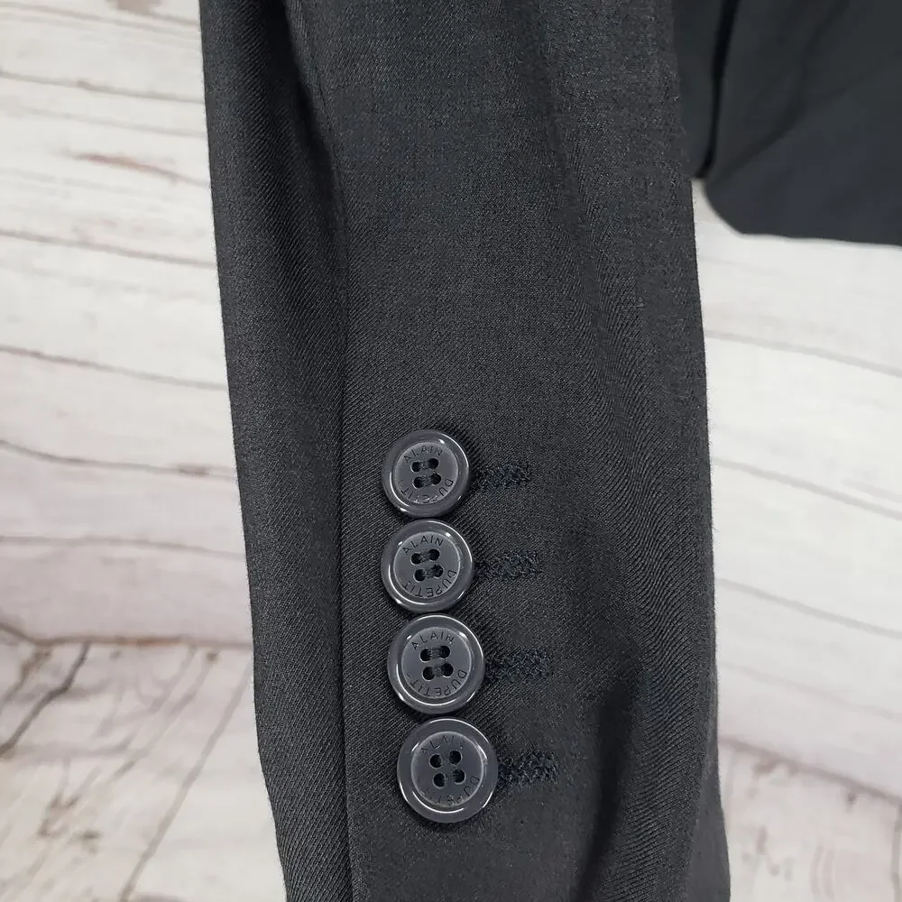 Alain Dupetit Men's Charcoal 2 Button Sportscoat Blazer Jacket Size 50R